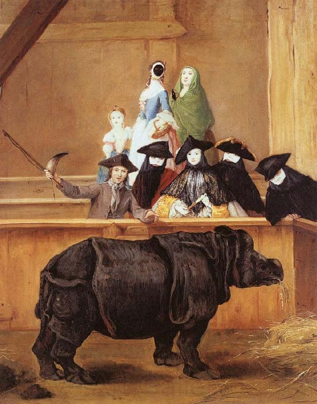 Pietro Longhi The Rhinoceros Spain oil painting art